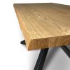 Tavolo allungabile 90x160/210 cm Versalux scortecciato rovere gambe antracite - immagine 7