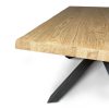 Tavolo allungabile 90x160/210 cm Versalux scortecciato rovere gambe antracite - immagine 8