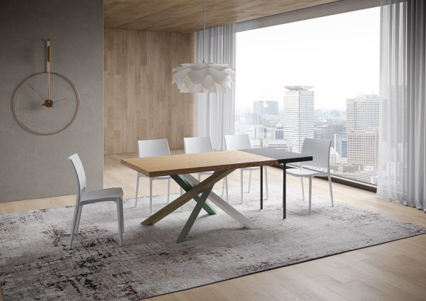 Tavolo allungabile 90x160/210 cm Versalux scortecciato rovere gambe 4/A - immagine 3