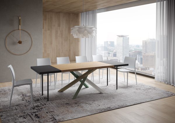 Tavolo allungabile 90x160/260 cm Versalux scortecciato rovere gambe 4/A - immagine 3