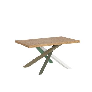 Tavolo allungabile 90x160/260 cm Versalux scortecciato rovere gambe 4/A