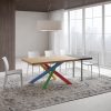 Tavolo allungabile 90x140/190 cm Versalux scortecciato rovere gambe 4/B - immagine 3