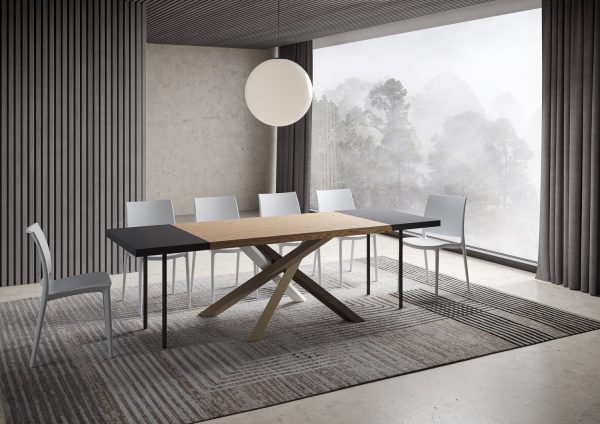 Tavolo allungabile 90x140/240 cm Versalux scortecciato rovere gambe 4/C - immagine 4