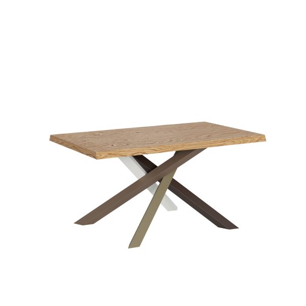 Tavolo fisso 90x140 cm Versalux scortecciato rovere gambe 4/C