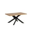 Tavolo allungabile 90x160/210 cm Versalux scortecciato rovere gambe antracite