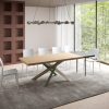 Tavolo allungabile 90x200/250 cm Versalux scortecciato rovere gambe 4/A - immagine 3