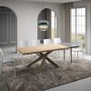 Tavolo allungabile 90x200/250 cm Versalux scortecciato rovere gambe 4/C - immagine 3