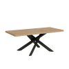 Tavolo fisso 90x180 cm Versalux scortecciato rovere gambe antracite