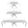 Tavolo allungabile 90x140/400 cm Volantis noce telaio 4/A - immagine 6