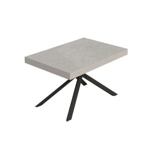 Tavolo allungabile 90x140/400 cm Niket cashmere gambe antracite