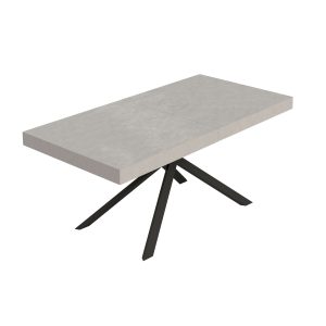 Tavolo allungabile 90x200/460 cm Niket cashmere gambe antracite