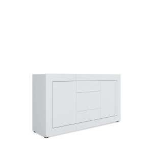 Madia 2 ante/3 cassetti 150x40x83,5 cm Elios bianco lucido