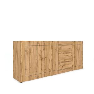 Madia 3 ante/3 cassetti 200x40x83,5 cm Elios quercia natura