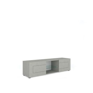 Porta TV 2 ante con vano a giorno 150x40x40 cm Elios cashmere